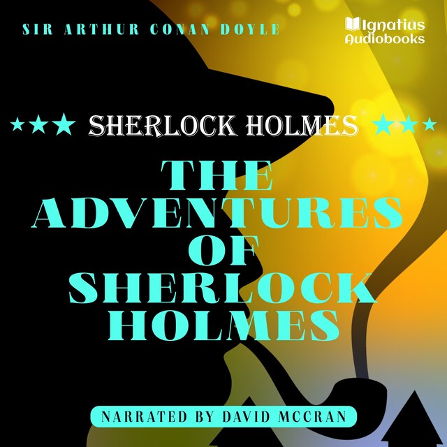 Kirjankansi teokselle The Adventures of Sherlock Holmes