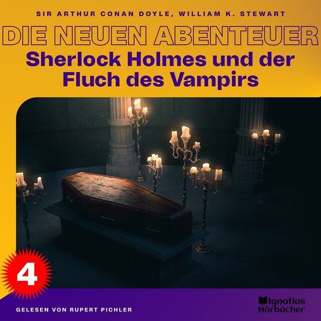 Book cover for Sherlock Holmes und der Fluch des Vampirs (Die neuen Abenteuer, Folge 4)