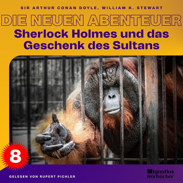 Boekomslag van Sherlock Holmes und das Geschenk des Sultans (Die neuen Abenteuer, Folge 8)