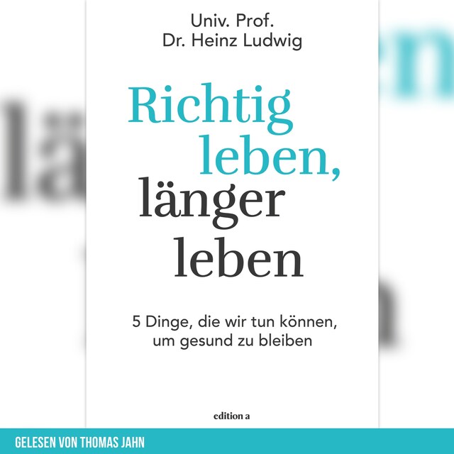 Portada de libro para Richtig leben, länger leben