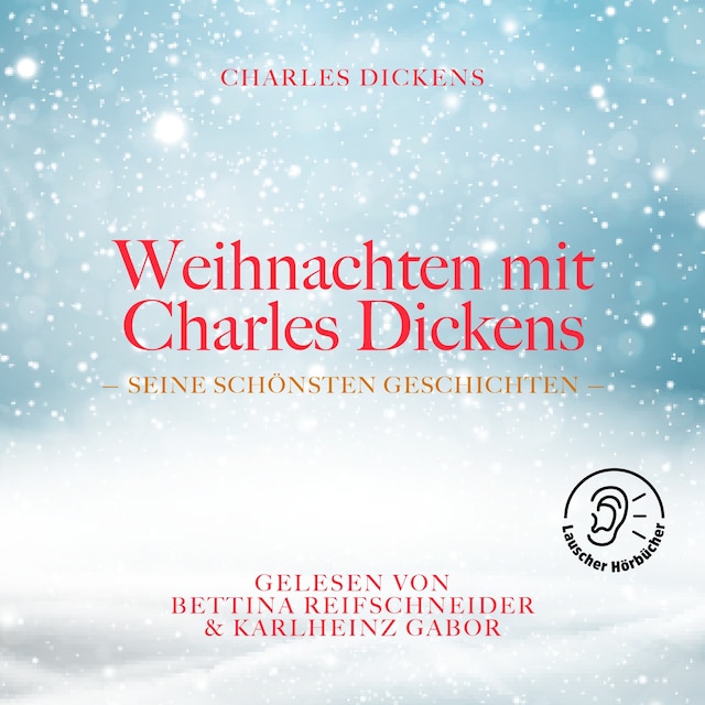 Buchcover für Weihnachten mit Charles Dickens
