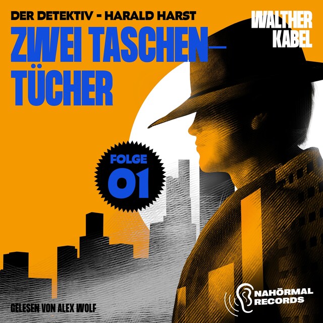 Kirjankansi teokselle Zwei Taschentücher (Der Detektiv-Harald Harst, Folge 1)