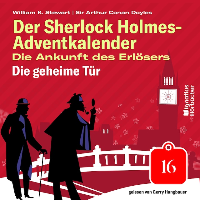 Buchcover für Die geheime Tür (Der Sherlock Holmes-Adventkalender: Die Ankunft des Erlösers, Folge 16)