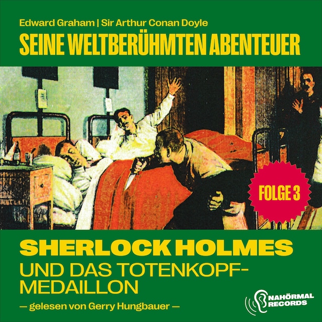 Book cover for Sherlock Holmes und das Totenkopf-Medaillon (Seine weltberühmten Abenteuer, Folge 3)
