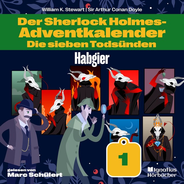 Buchcover für Habgier (Der Sherlock Holmes-Adventkalender: Die sieben Todsünden, Folge 1)