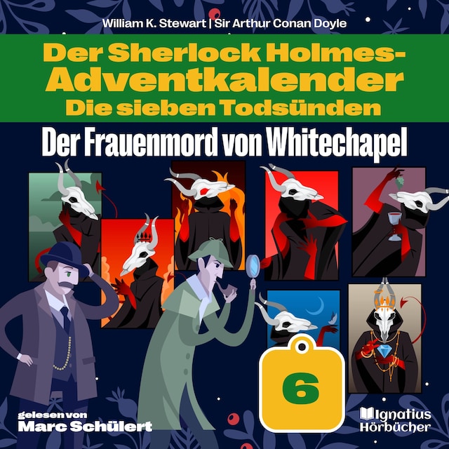 Buchcover für Der Frauenmord von Whitechapel (Der Sherlock Holmes-Adventkalender: Die sieben Todsünden, Folge 6)