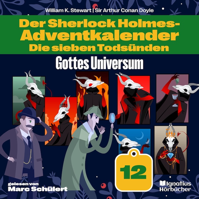 Buchcover für Gottes Universum (Der Sherlock Holmes-Adventkalender: Die sieben Todsünden, Folge 12)