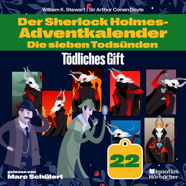 Buchcover für Tödliches Gift (Der Sherlock Holmes-Adventkalender: Die sieben Todsünden, Folge 22)