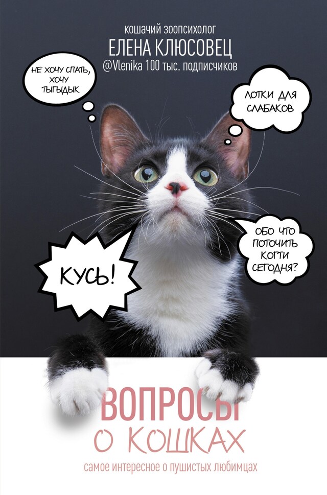 Book cover for Вопросы о кошках. Самое интересное о пушистых любимцах