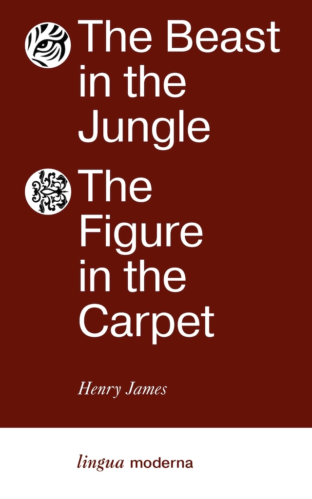 Kirjankansi teokselle The Beast in the Jungle. The Figure in the Carpet