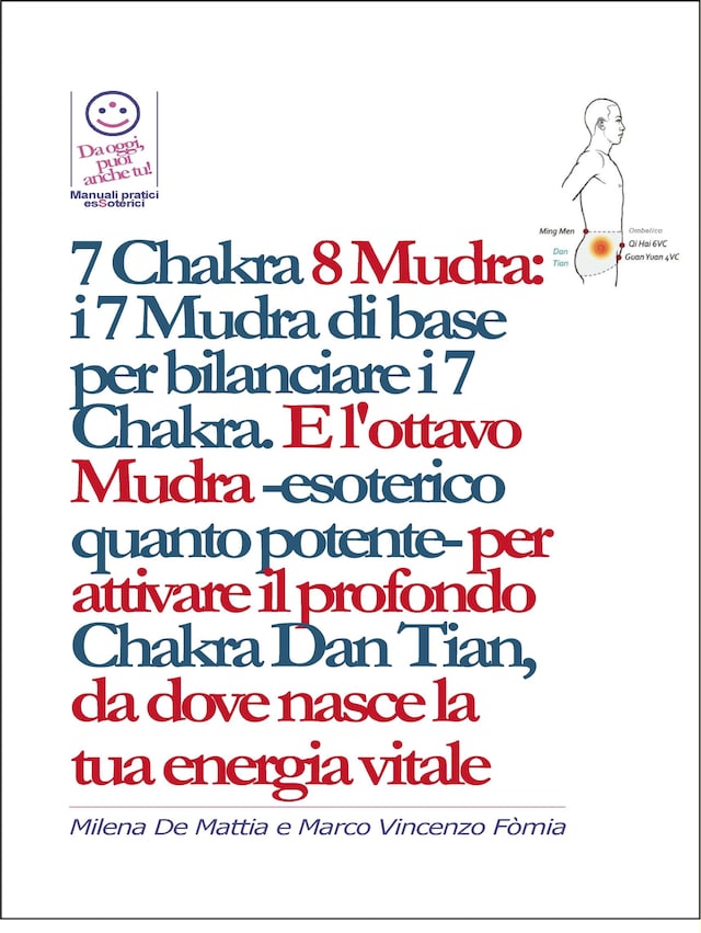 Book cover for 7 Chakra 8 Mudra:  i 7 Mudra di base per bilanciare i 7 Chakra. E l'ottavo Mudra -esoterico quanto potente- per attivare il profondo Chakra Dan Tian, da dove nasce la  tua energia vitale
