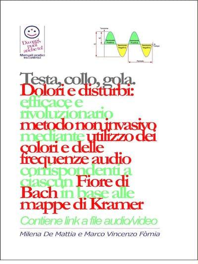 Testa, gola, collo. Dolori e disturbi: rivoluzionario ed efficace metodo non invasivo mediante l'utilizzo dei colori e delle frequenze corrispondenti a ciascun Fiore di Bach in base alle mappe di Kramer