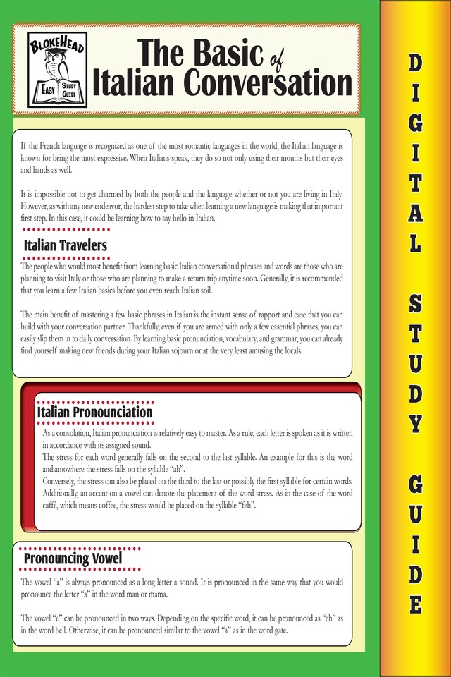 Book cover for Italian Conversation (Blokehead Easy Study Guide)