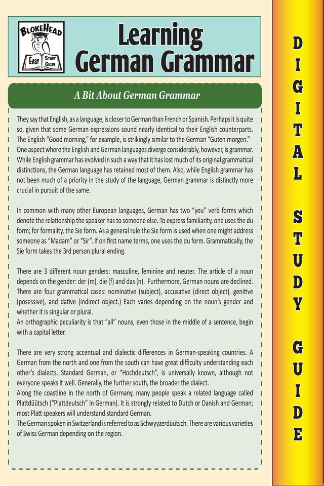 German Grammar ( Blokehead Easy Study Guide)