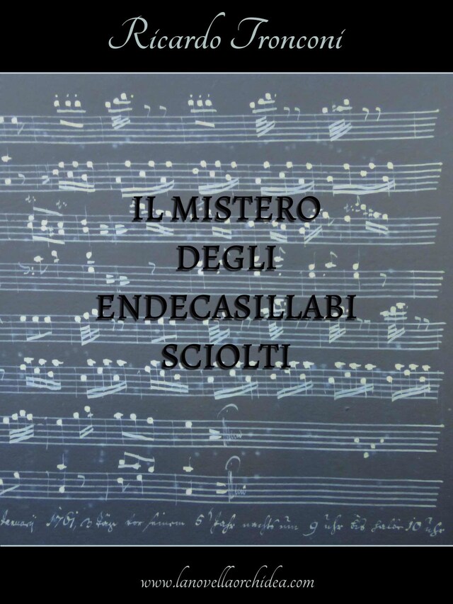 Kirjankansi teokselle Il mistero degli endecasillabi sciolti