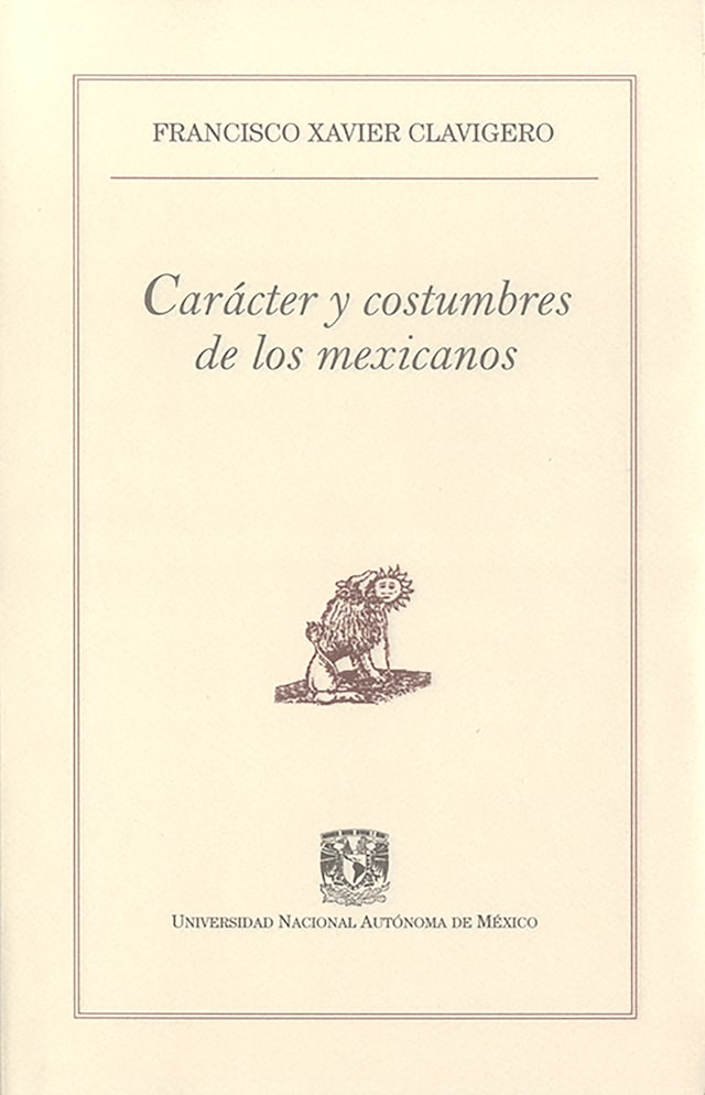Portada de libro para Carácter y costumbres de los mexicanos