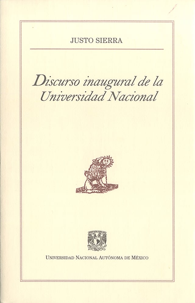 Book cover for Discurso inaugural de la Universidad Nacional