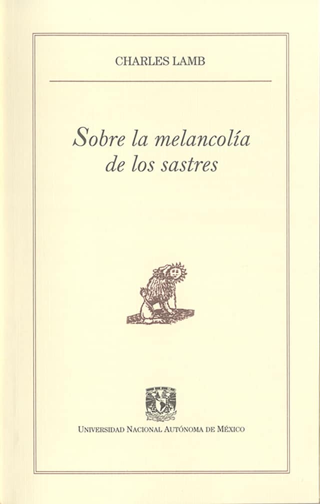 Book cover for Sobre la melancolía de los sastres