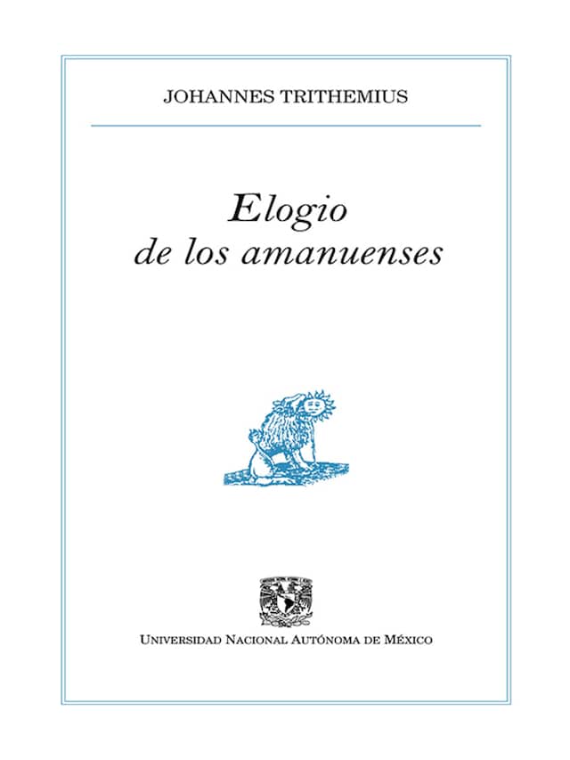 Buchcover für Elogio de los amanuenses