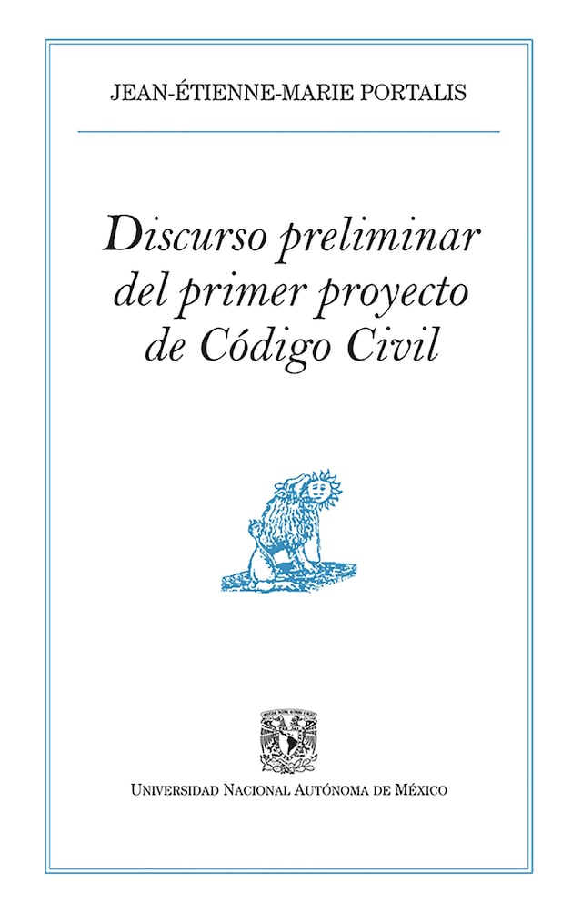 Book cover for Discurso preliminar del primer proyecto de Código Civil