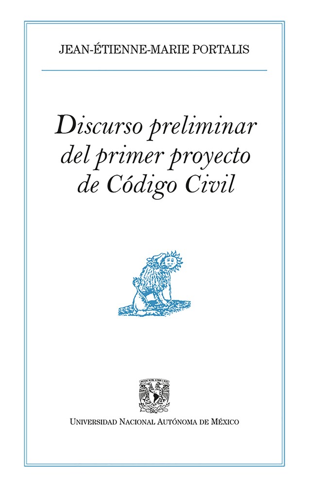 Portada de libro para Discurso preliminar del primer proyecto de Código Civil