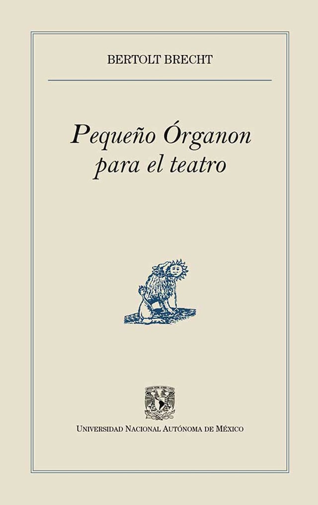 Copertina del libro per Pequeño Órganon para el teatro