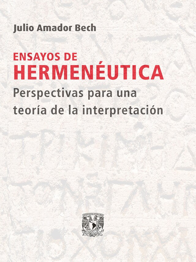 Copertina del libro per Ensayos de hermenéutica