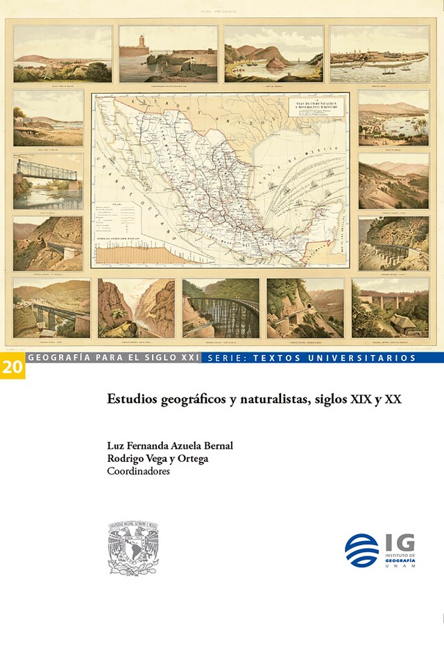 Kirjankansi teokselle Estudios geográficos y naturalistas, siglos XIX y XX