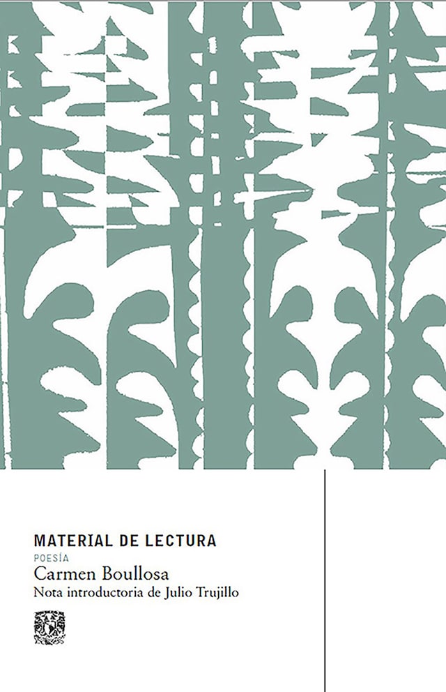 Buchcover für Material de Lectura. Carmen Boullosa