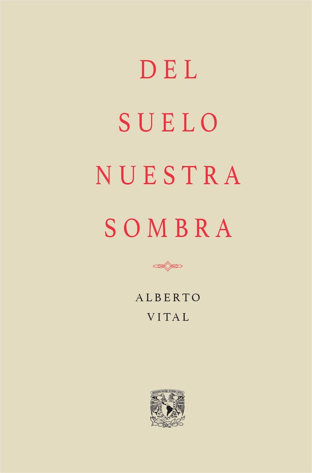 Buchcover für Del suelo nuestra sombra