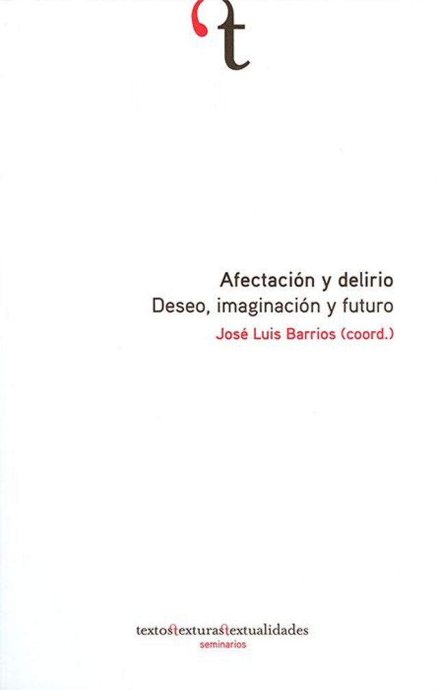 Buchcover für Afectación y delirio