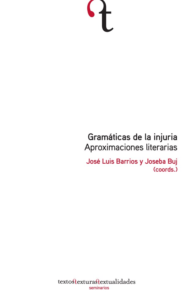 Portada de libro para Gramáticas de la injuria