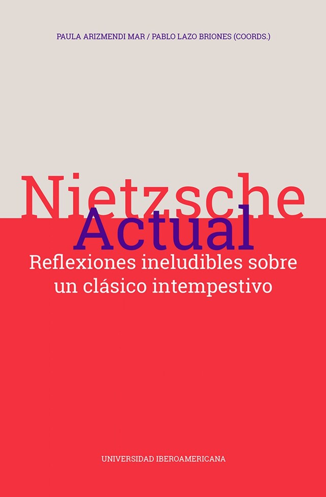 Portada de libro para Nietzsche actual