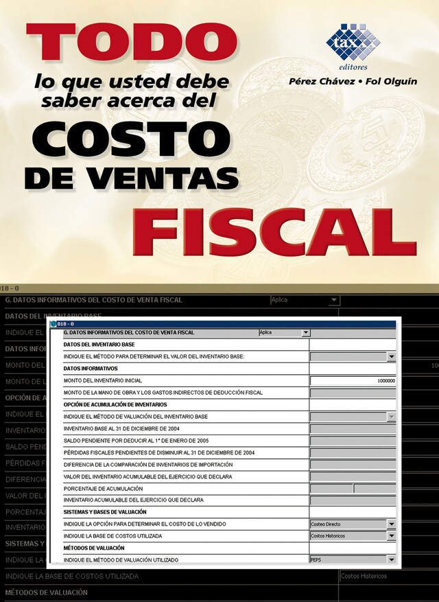 Book cover for Todo lo que usted necesita saber acerca del costo de ventas fiscal 2016