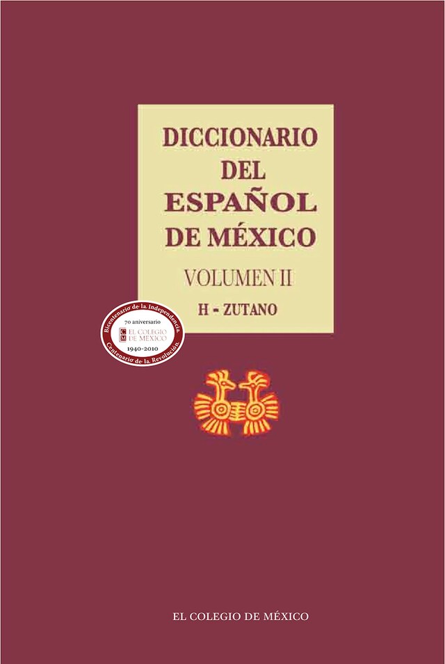 Kirjankansi teokselle Diccionario del español de México