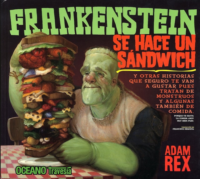 Portada de libro para Frankenstein se hace un sándwich
