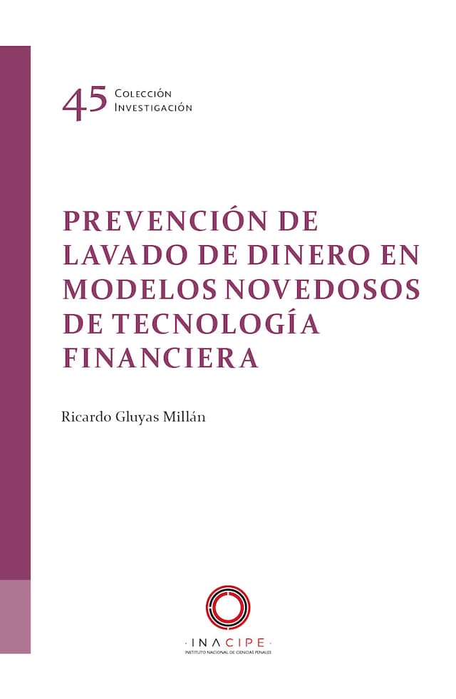 Kirjankansi teokselle Prevención de lavado de dinero en modelos novedosos de tecnología financiera