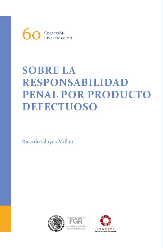 Kirjankansi teokselle Sobre la responsabilidad penal por producto defectuoso