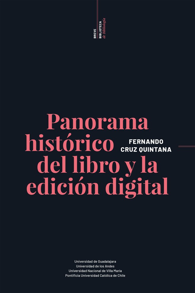 Portada de libro para Panorama histórico del libro y la edición digital