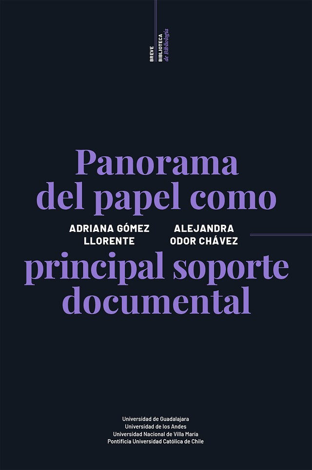 Kirjankansi teokselle Panorama del papel como principal soporte documental