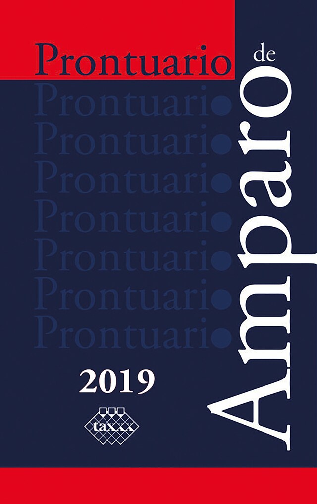 Buchcover für Prontuario de Amparo 2019