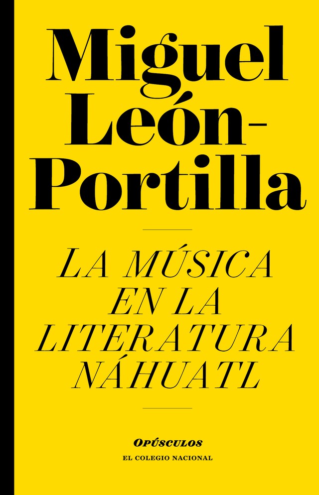 Kirjankansi teokselle La música en la literatura náhuatl