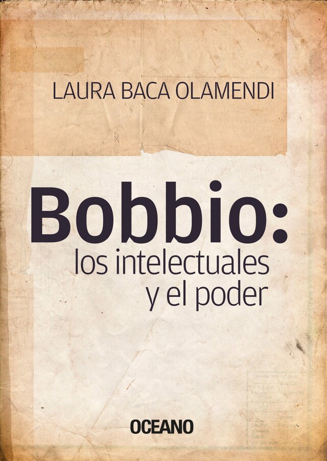 Okładka książki dla Bobbio: los intelectuales y el poder