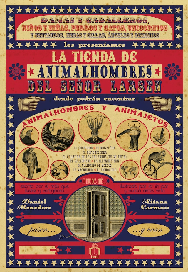 Couverture de livre pour La tienda de animalhombres del señor Larsen