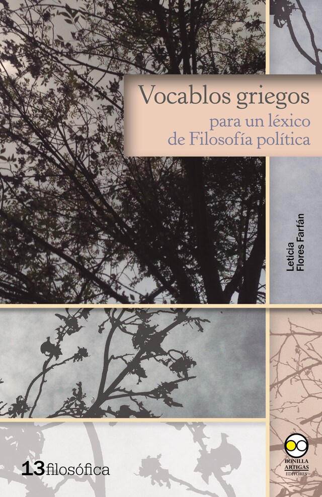 Portada de libro para Vocablos griegos para un léxico de Filosofía política