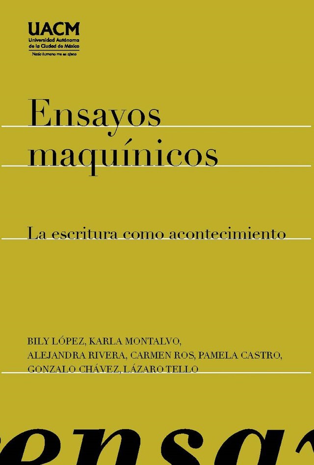 Copertina del libro per Ensayos maquínicos