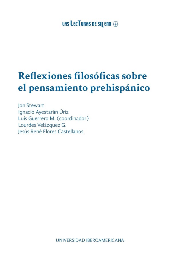 Boekomslag van Reflexiones filosóficas sobre el pensamiento prehispánico