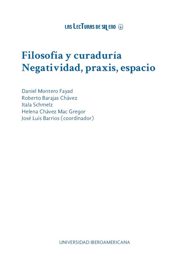 Buchcover für Filosofía y curaduría