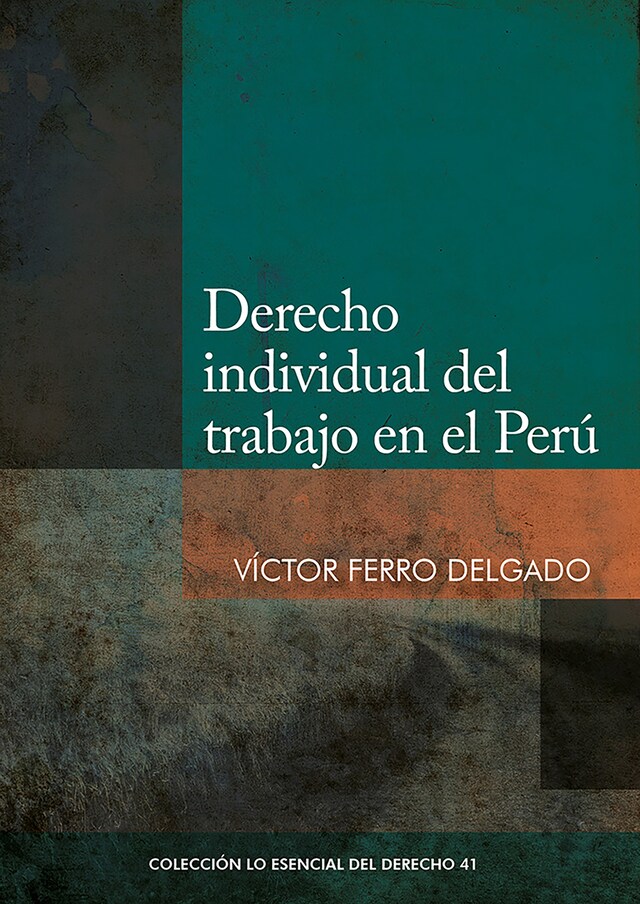 Kirjankansi teokselle Derecho individual del trabajo en el Perú