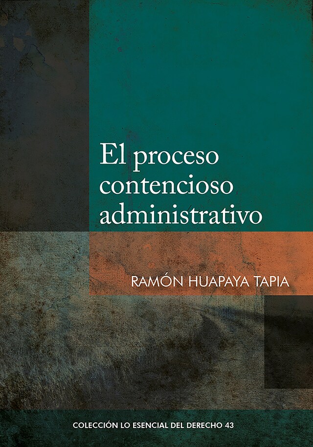 Kirjankansi teokselle El proceso contencioso-administrativo